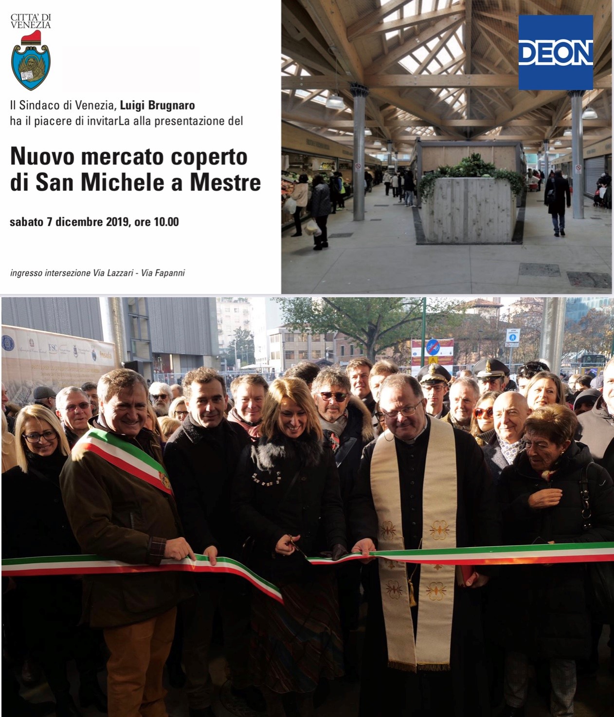 Nuovo Mercato coperto di San Michele A Mestre inaugurato dal